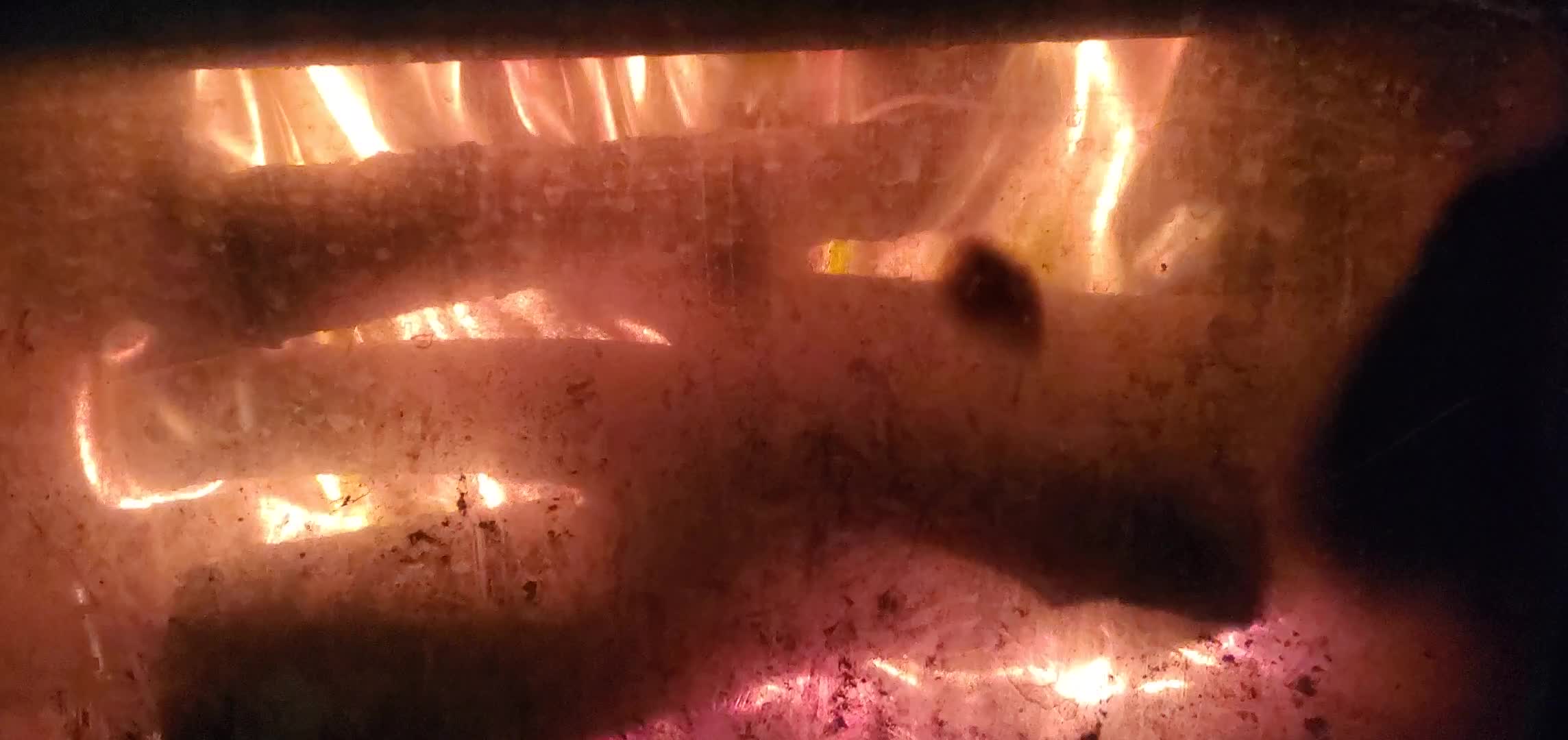 Movie: Yule logs burning (16M)