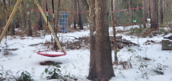 [Snowy swings]