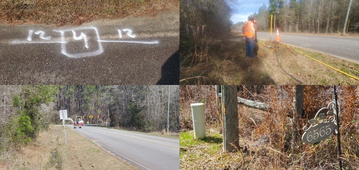 [Cryptic markings, digging, polishing, and flower pot]