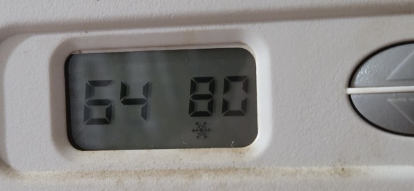 [64 F in house]