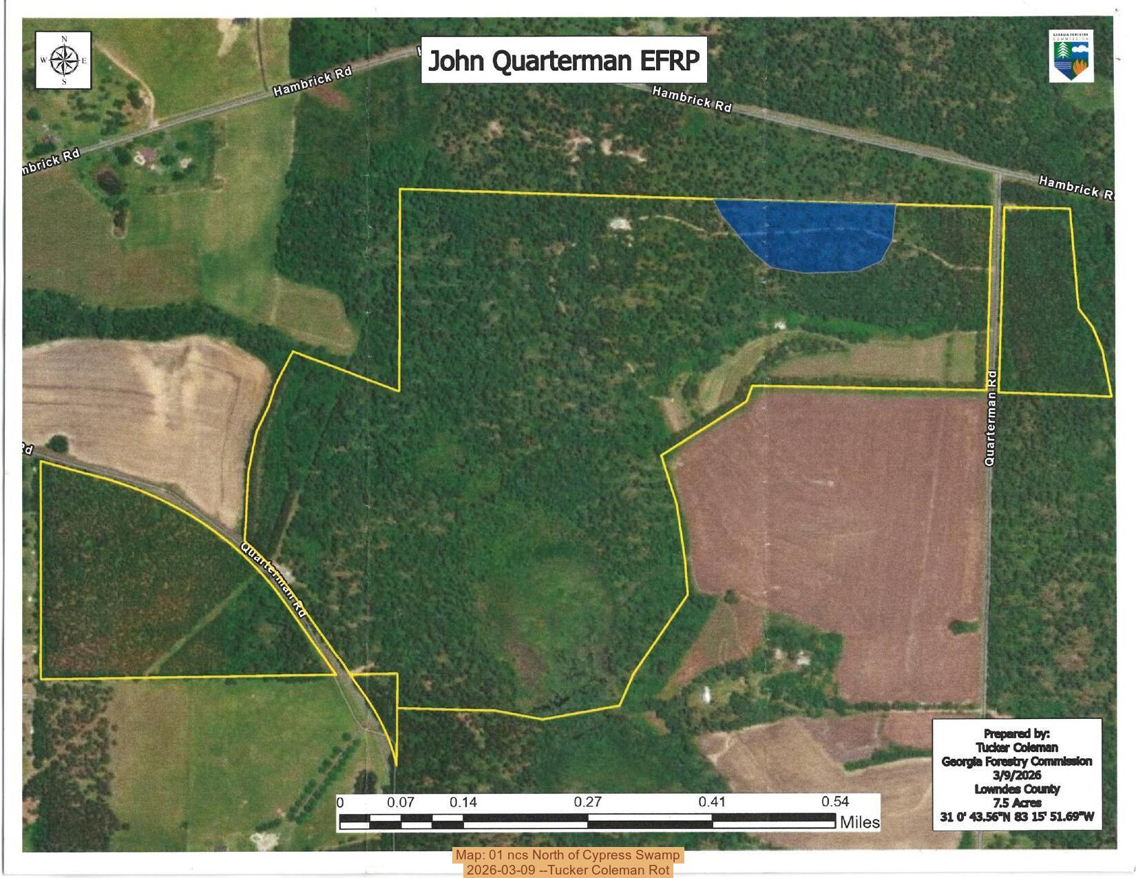 Map: 01 ncs North of Cypress Swamp, 2026-03-09 --Tucker Coleman Rot