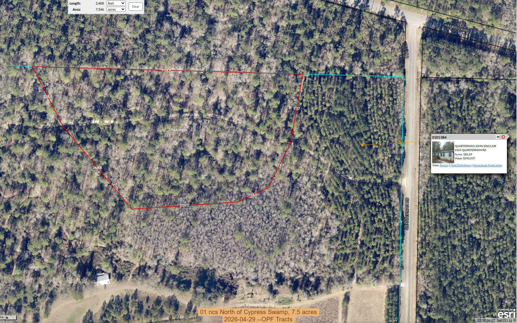 01 ncs North of Cypress Swamp, 7.5 acres, 2026-04-29 --OPF Tracts