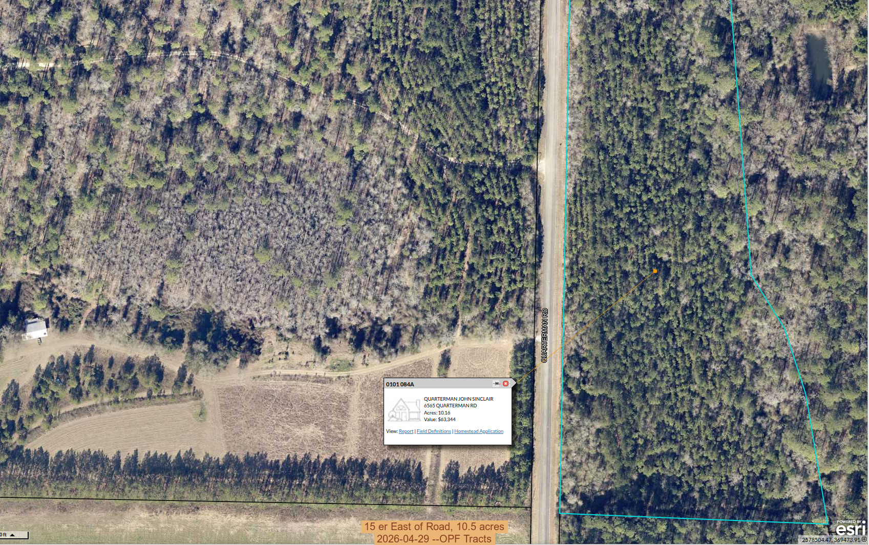 15 er East of Road, 10.5 acres, 2026-04-29 --OPF Tracts